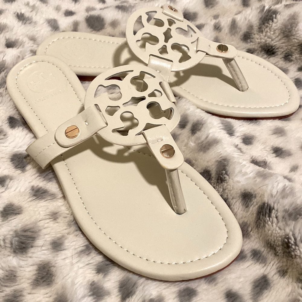 Size 7 Tory Burch Miller style sandals
